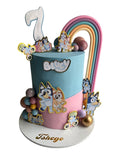 Bluey and Bingo cake - Hearty Bakes