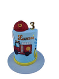 Fire man truck cake - Hearty Bakes